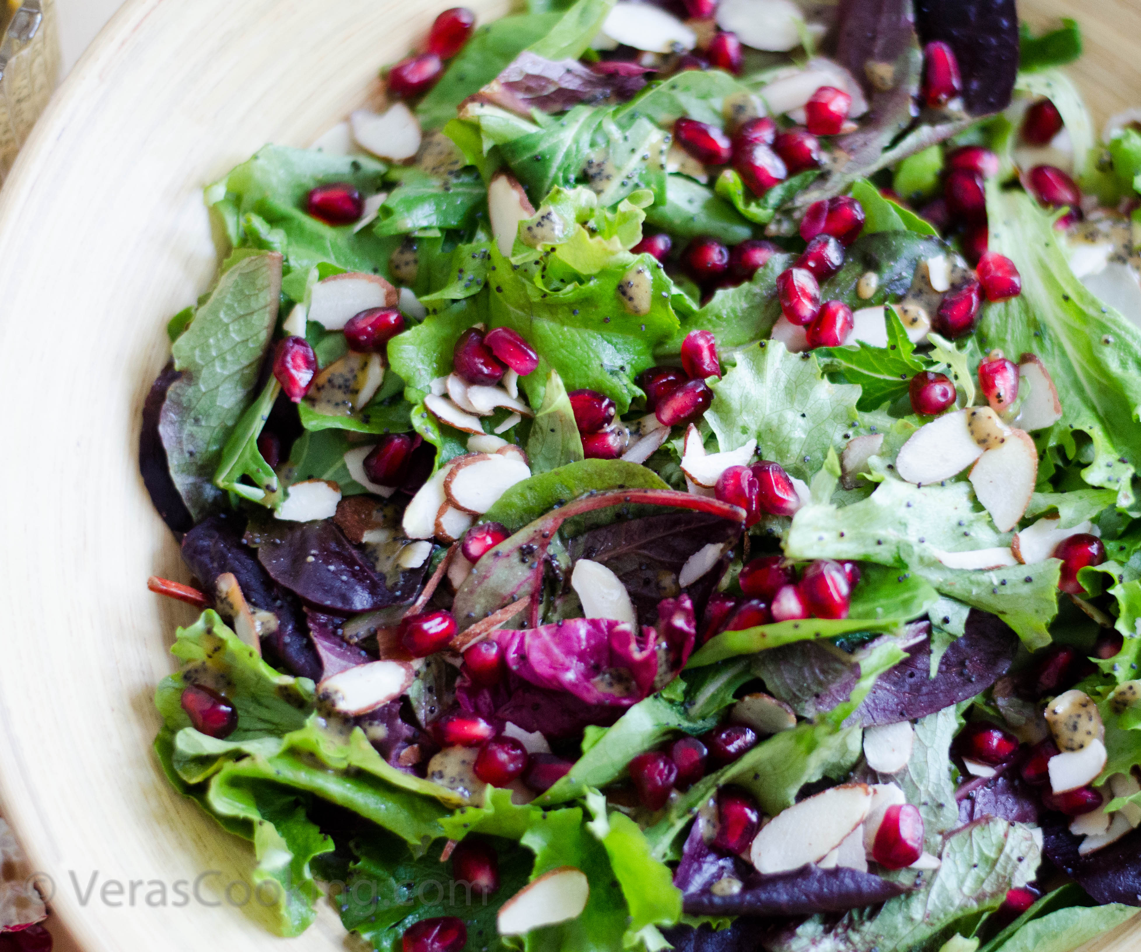 GREEN SALAD WITH POPPY SEED DRESSING Vera's Cooking