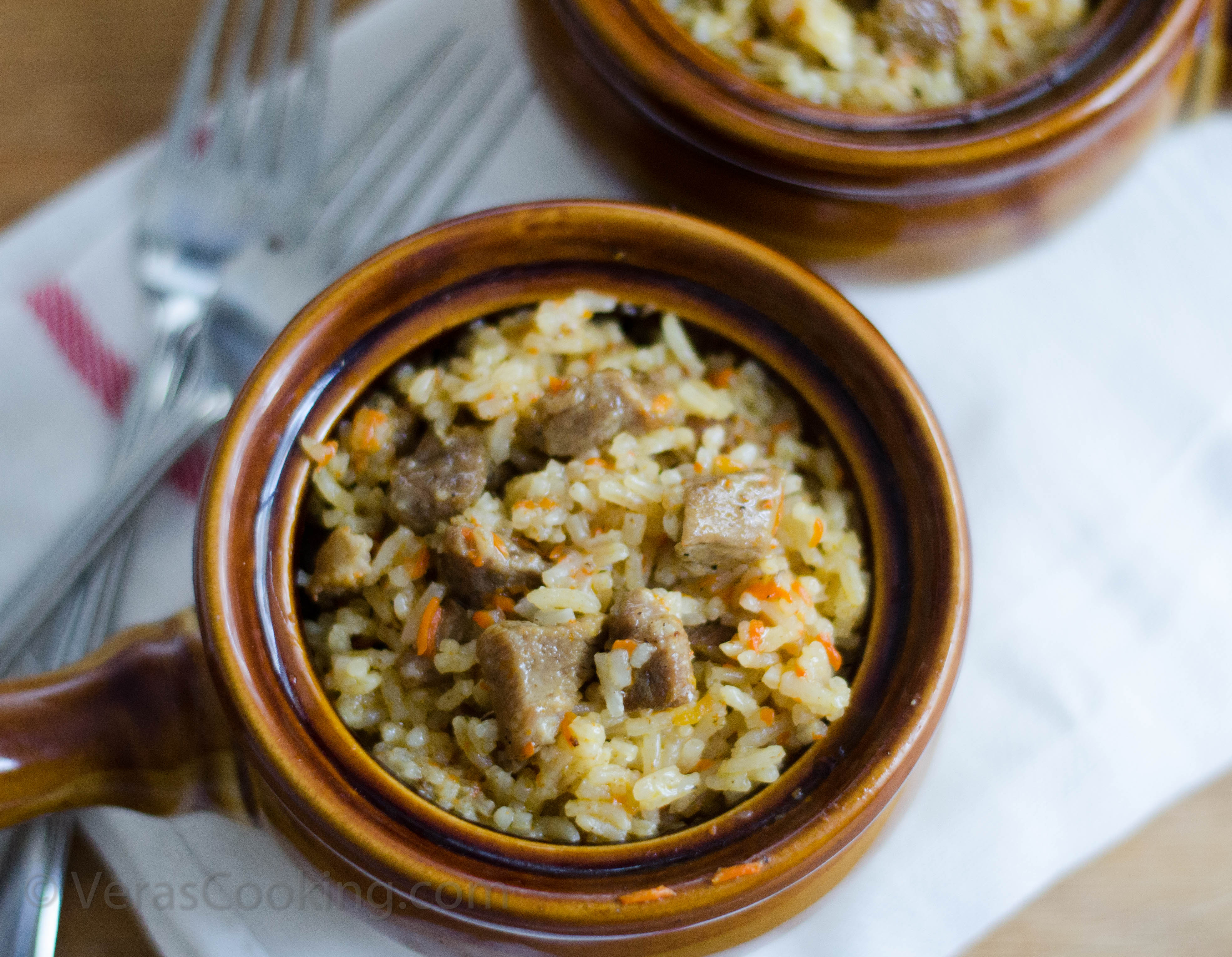 RICE PILAF WITH PORK Vera's Cooking